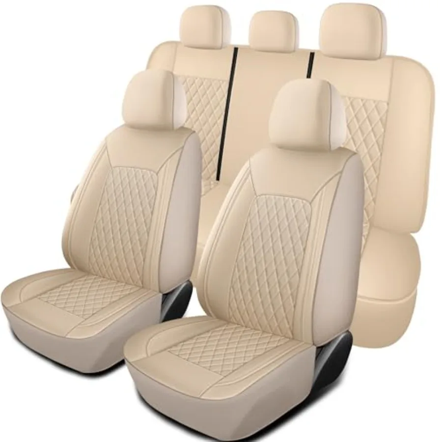 

Breathable and Waterproof Car Seat Covers Premium Automotive Airbag Compatible Universal Fit for Cars Sedans SUVs Vans and Truc