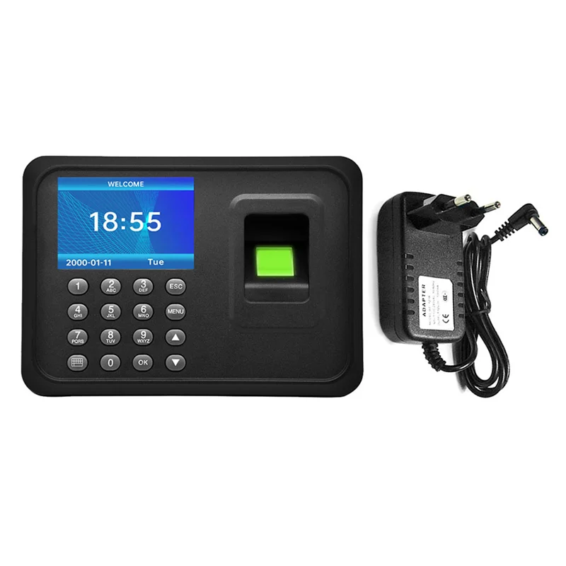 Fingerprint Attendance Machine Biometric Attendance System 1000 Fingerprint Capacity Support USB Driver Download EU Plug
