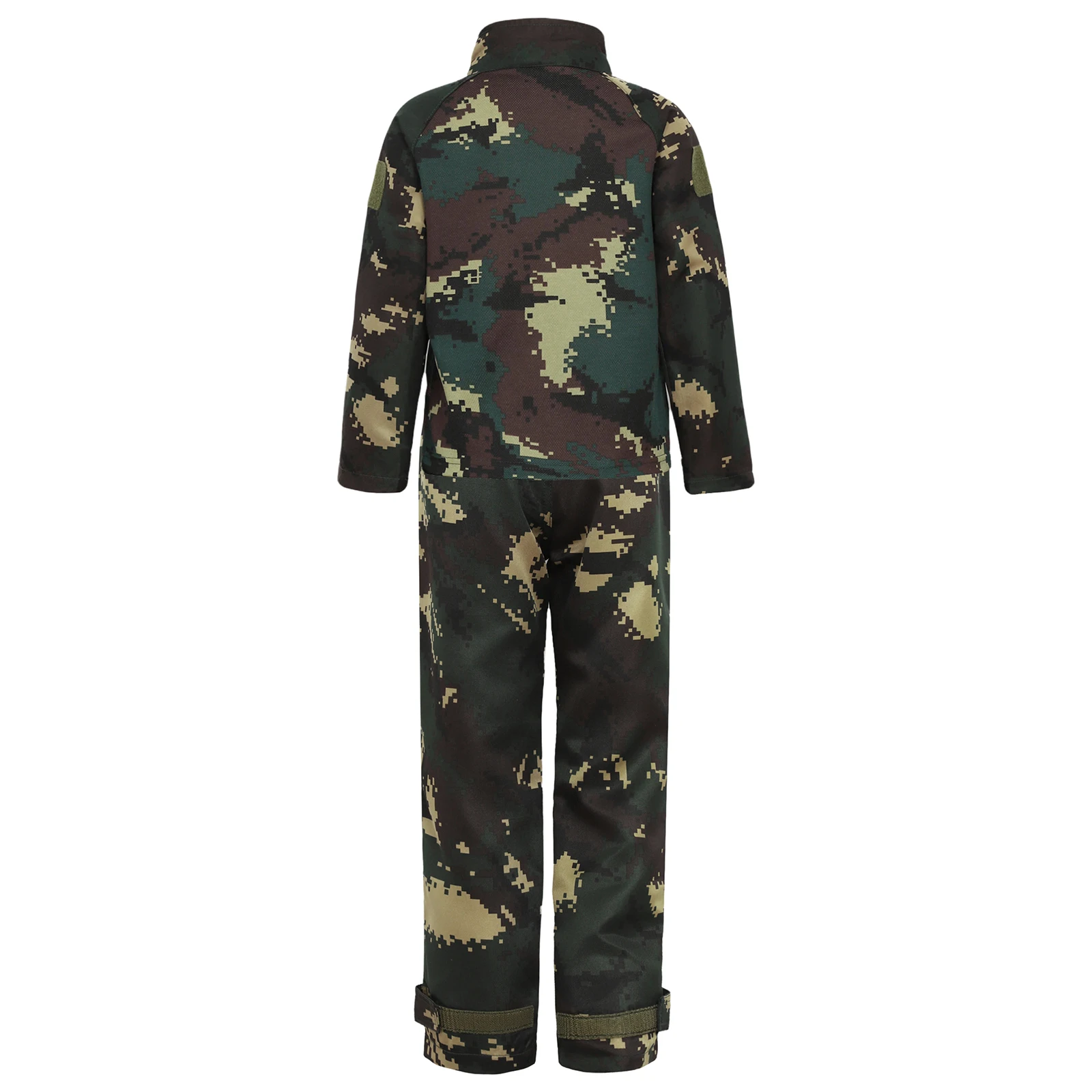 Kid Militaire Pakken Meisje Jongens Camouflage Uniformen Combat Lange Mouw Top En Broek Set Zomer Training Sportkleding