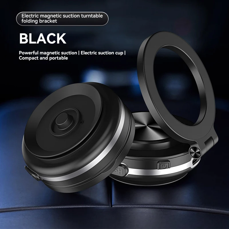 Car Mount Folding Bracket 360 Degree Rotatable Infinite Car Home Dual-use Navigation Super Strong Magnetic Phone Stand