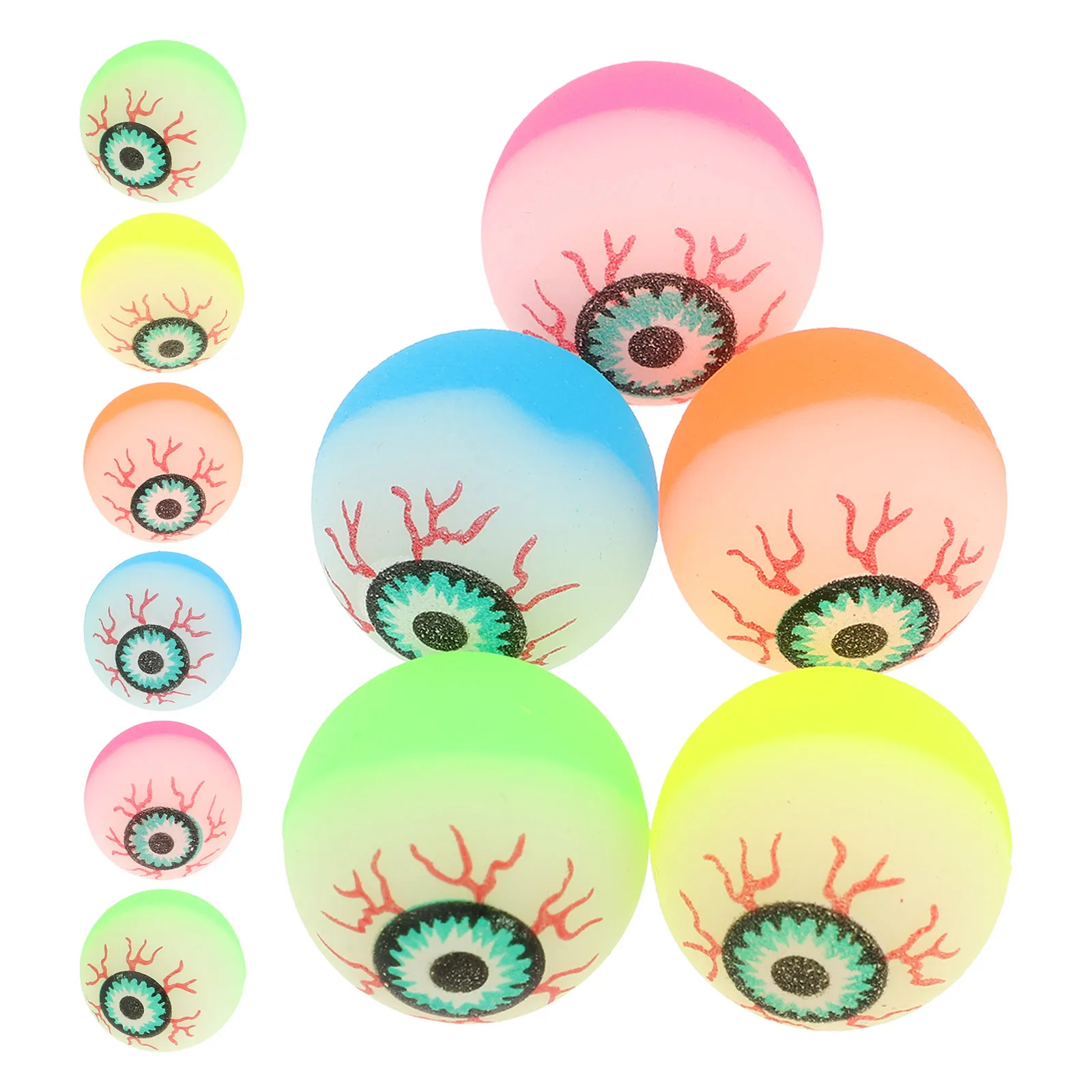 

40pcs Halloween Bouncing Ball For Party Favors Trick Or Treat Supplies Kids Novelty Creative Gift Carnival Decor Jumping