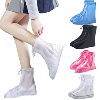 Waterproof Shoe Cover Silicone Sport Rain Boot Cover with Layer Non-slip Material Wear-resistant Thick Shoes Cover Unisex