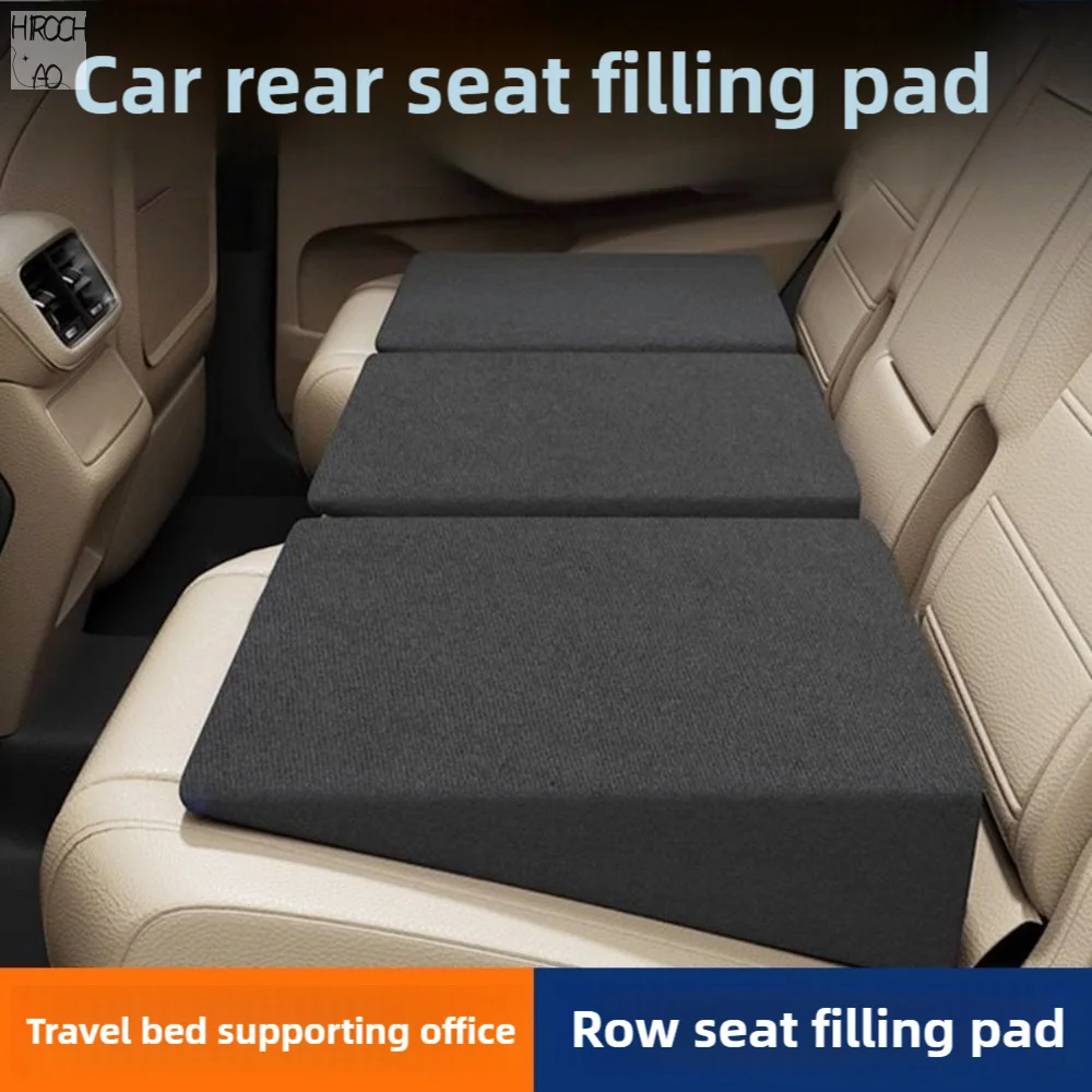 

3pcs Car Leveling Pad All-Season Car Seat Cushion - Sponge Filled Flattening The Rear Seats Of The Car With Sleeping Mats Fit