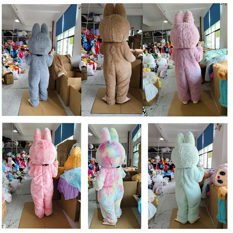 

Cute Rabbit Mascot Costume Plush Cosplay Anime Cartoon Doll Holiday Party Performance Carnival Professional Customized Adult