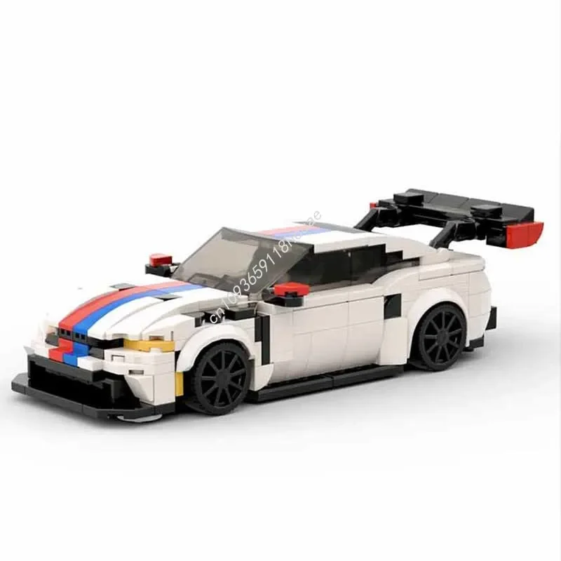 

418 деталей MOC Ford Mustang GTD City Champions: модель суперкара, конструктор, творческий набор для сборки, архитектурные игрушки, подарки на Рождество