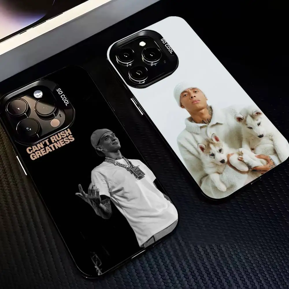 

Central C-Cee Uk Rapper Phone Case For iPhone17,16,15,14,13,12,11,Pro,MAX White Matte Shockproof Cover