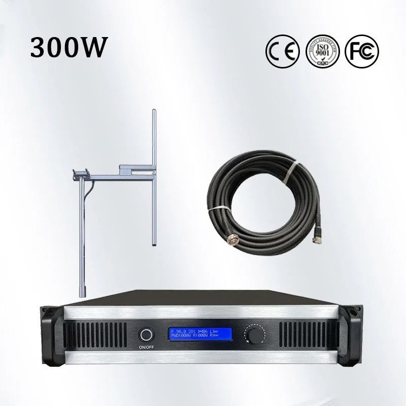 300W FM Transmitter Kits Radio Station Long Range Broadcast Equipment 300watts