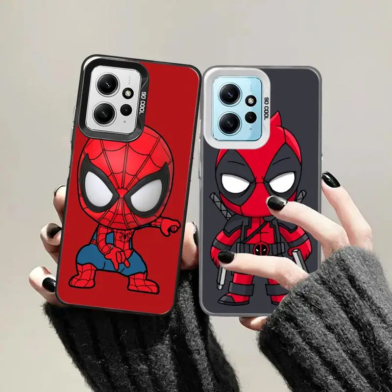 Marvel Spider Man Wolverine phone cases for Xiaomi Poco C50 X3 NFC C61 C51 X3pro Redmi 12C 13 A2 A3x 12 funda Back Shell Cover