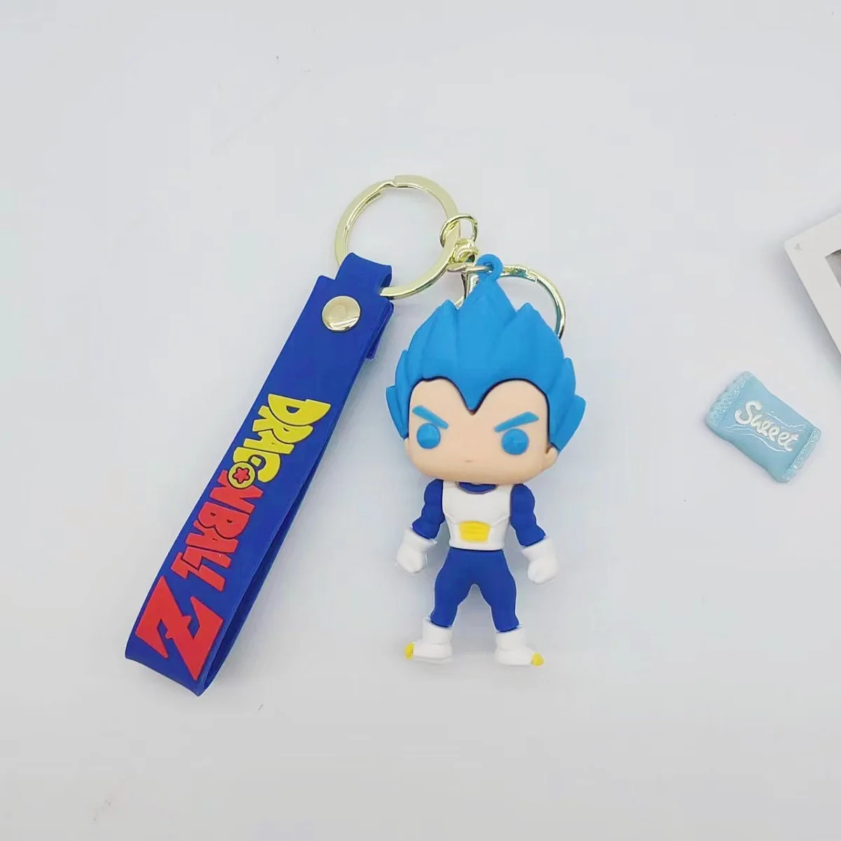 سلسلة مفاتيح إصدار Dragon Ball Q ، قلادة شخصية كرتونية ، دمية أنيمي Sun Wukong ، ديكور للكوسبلاي #4