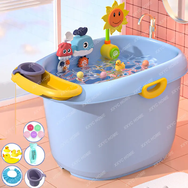 Foot Bath Tub Hot Baby Swimming Household Bath Tub Shower Children Plastic Badewanne Bathroom Furniture WSW10XP