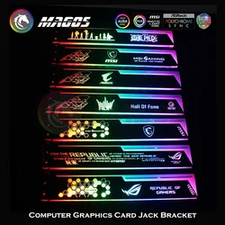DIY GPU Bracket Holder & Graphics Card Support ASUS MSI AORUS ROG 5V 3pin ARGB MOD Gamer Case Decoration