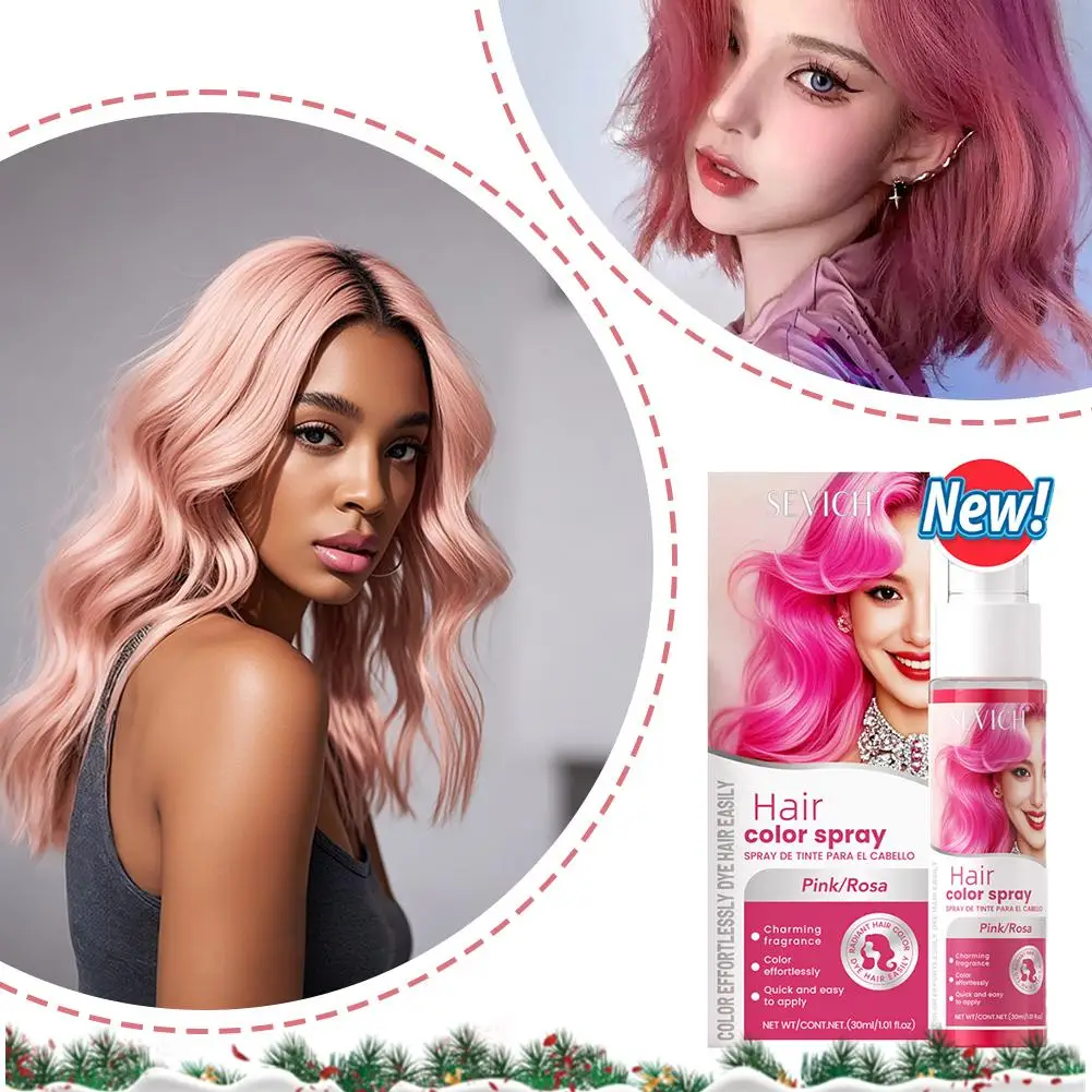 

Sevich 8-цветный спрей-краска для волос, мгновенный блеск, крем-краска для волос, временная краска для волос, спрей на Хэллоуин и Рождество
