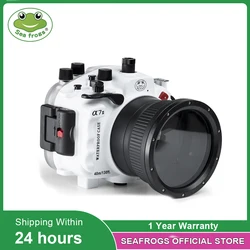 Seafrogs  40m 130ft Underwater Waterproof Housing Case For Sony A7II Support 90mm,16-35mm, 28-70mm lens with Handle