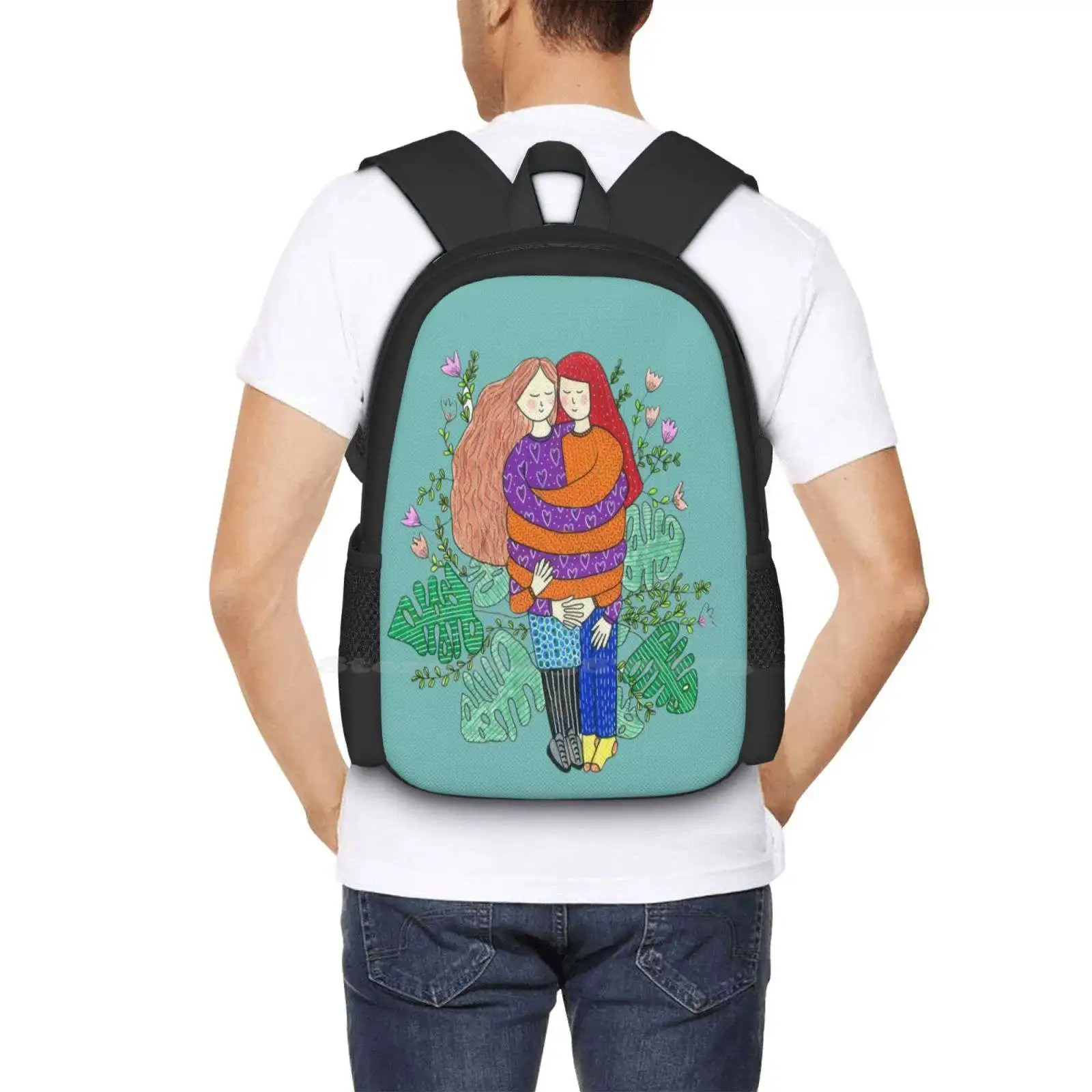 Amor é amor mochila para namoradas, bolsas de moda Lgbt bonitos, Lgbbtq Gay é ok amizade para ela, venda quente