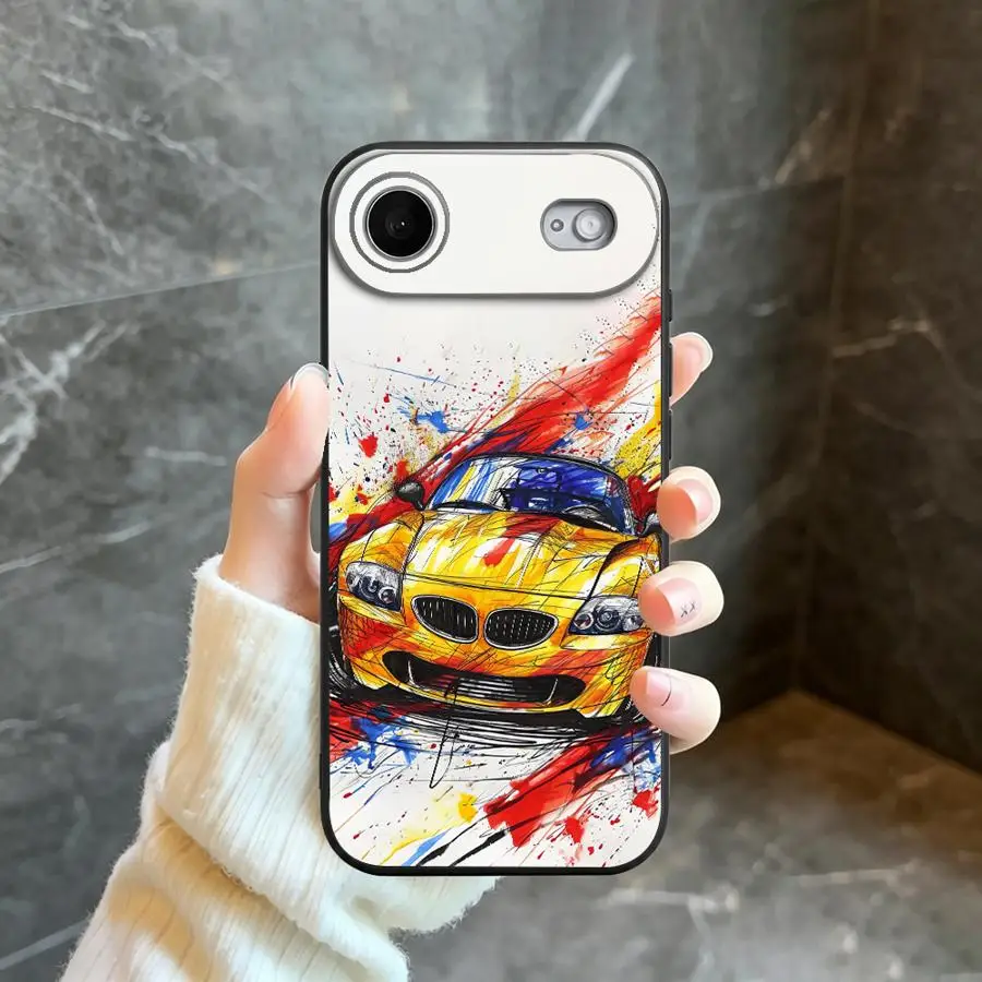 Phone Cover Case for Apple iPhone 17 Pro Max 11 13 Mini 14 6 6S SE X 15 16 Plus XS 7 8 Colorful Sports Car view 3