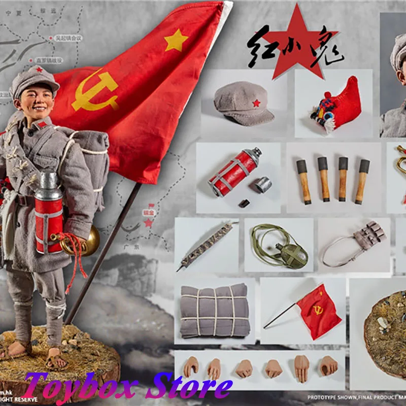 VERYCOOL VCF-2064 1/6 Little Boy Movable Cloth Action Figure Red Army Long March Small Hero Mini 12" Full Set Soldier Model