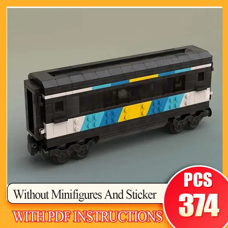 

Строительные блоки Moc, яркая линия, модель пассажирского автомобиля, технология локомотива, кирпичи, сделай сам, сборка поезда, механические инструменты, игрушка в подарок