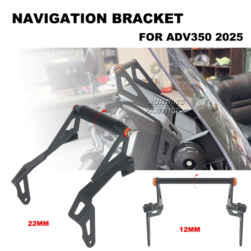 

ADV350 2025 Navigation Bracket NEW Motorcycle Navigator Phone Holder GPS Navigation Holder For Honda ADV350 ADV 350 2025-