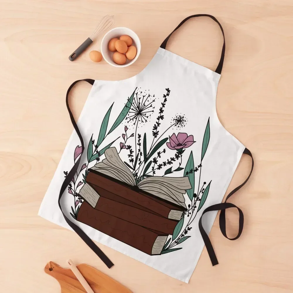 

Books full of life Apron kitchen item Novelties Kitchen And Home kitchen girl Waiter Uniforms Apron