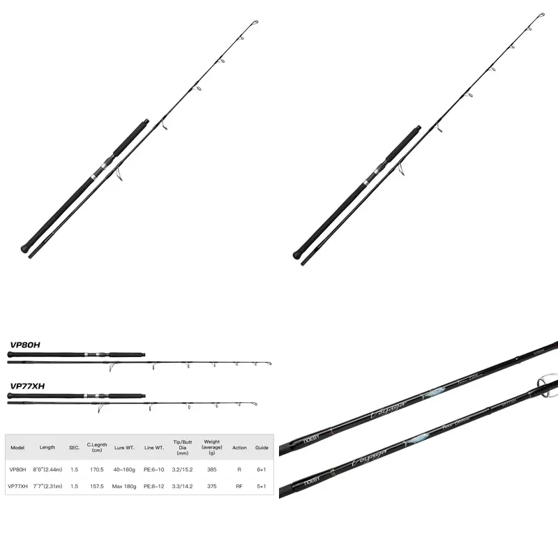 NOEBY Vogayer Saltwater Tuna Fishing Rod Offshore Ocean Popping Casting Rod