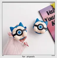 For Airpods 4 3 2 1 Case,Pokemon Ball Snorlax Protective Earphone Silicone Cover For Airpods Pro 2 Case For Kids Funda Boys
