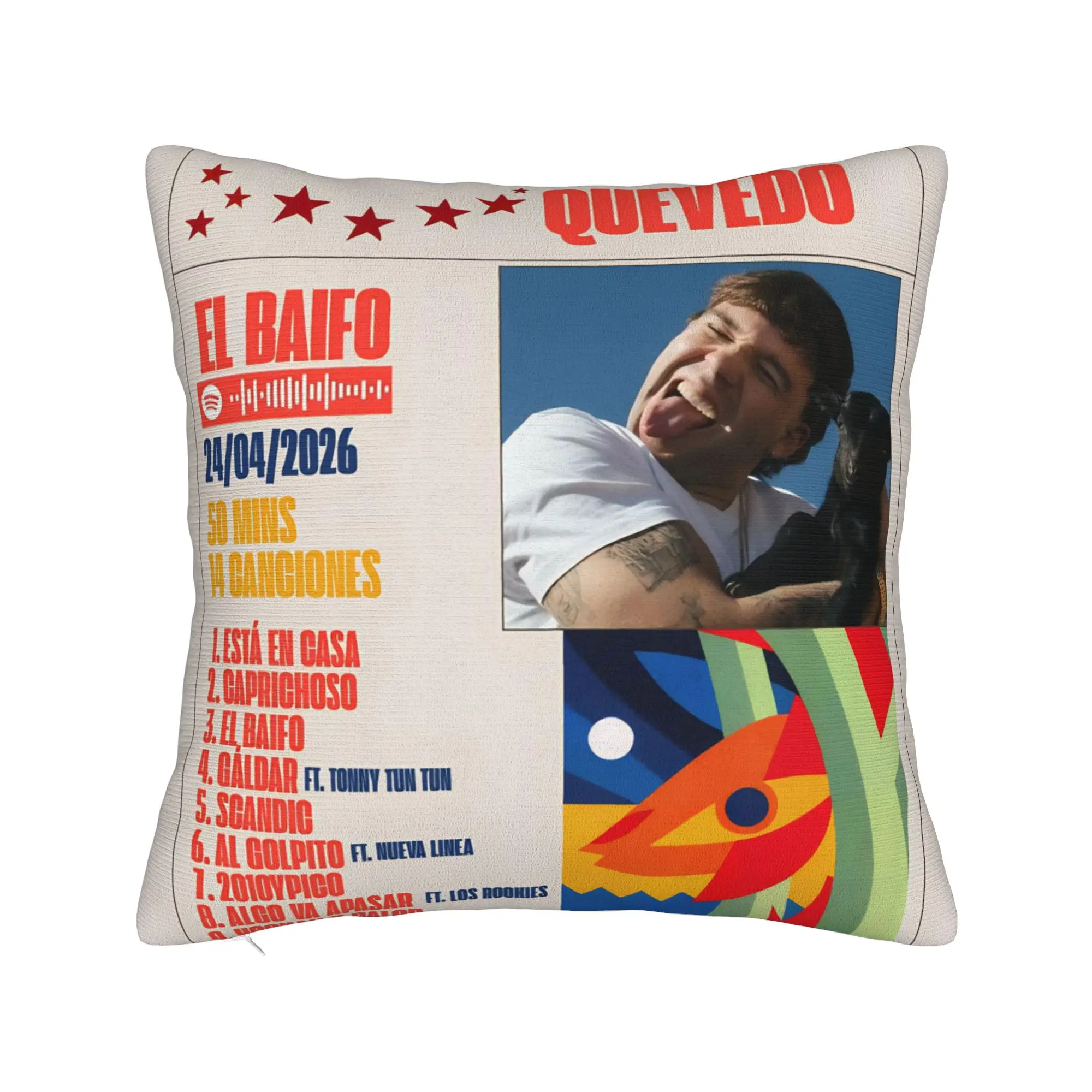 Decorative Pillowcase QUEVEDO EL BAIFO 2026 Accessories Car  Throw Pillow Case Cover Square Style Multi Size