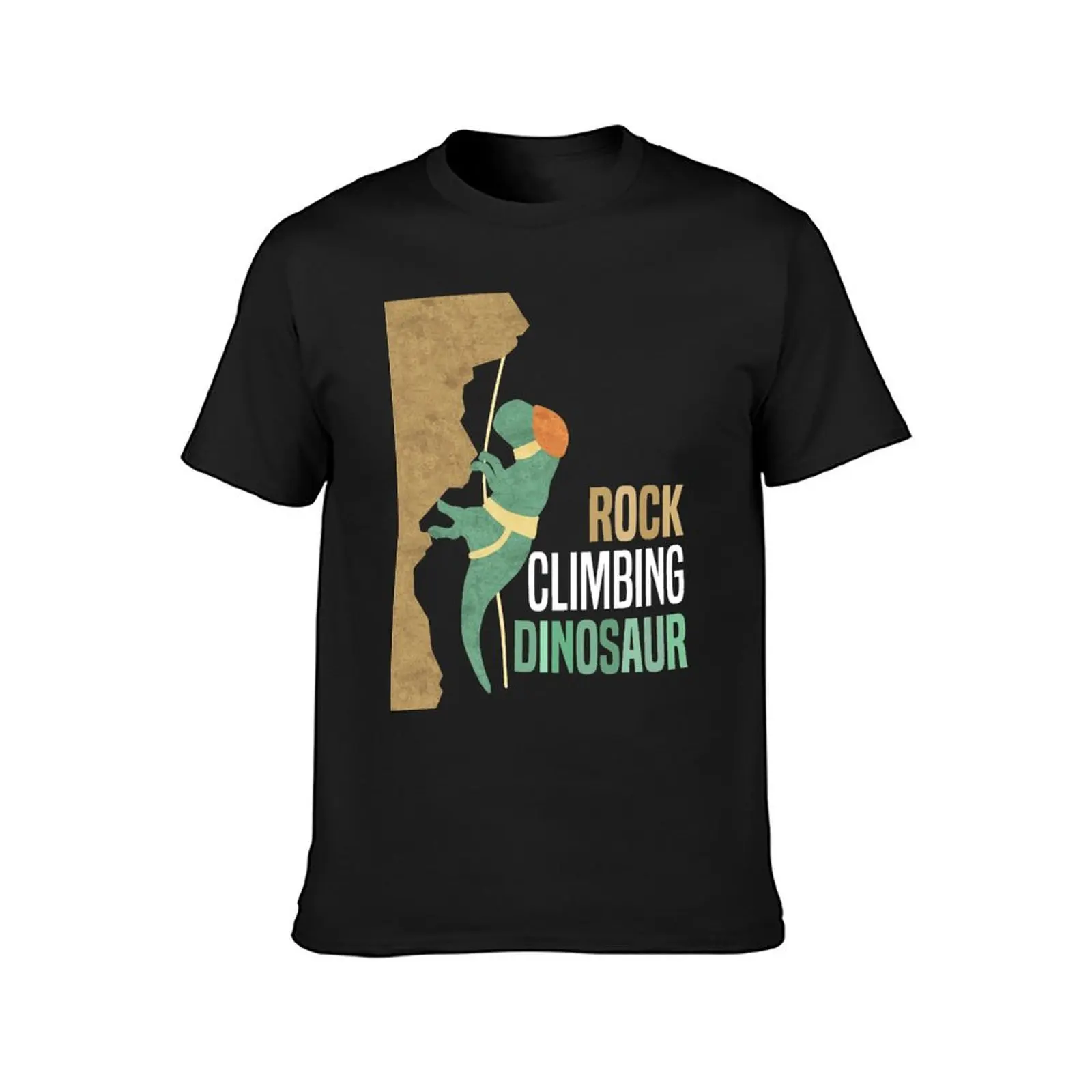 Rock Climbing Dinosaur T-Rex Climber T-Shirt vintage clothes new edition heavyweight t shirts for men