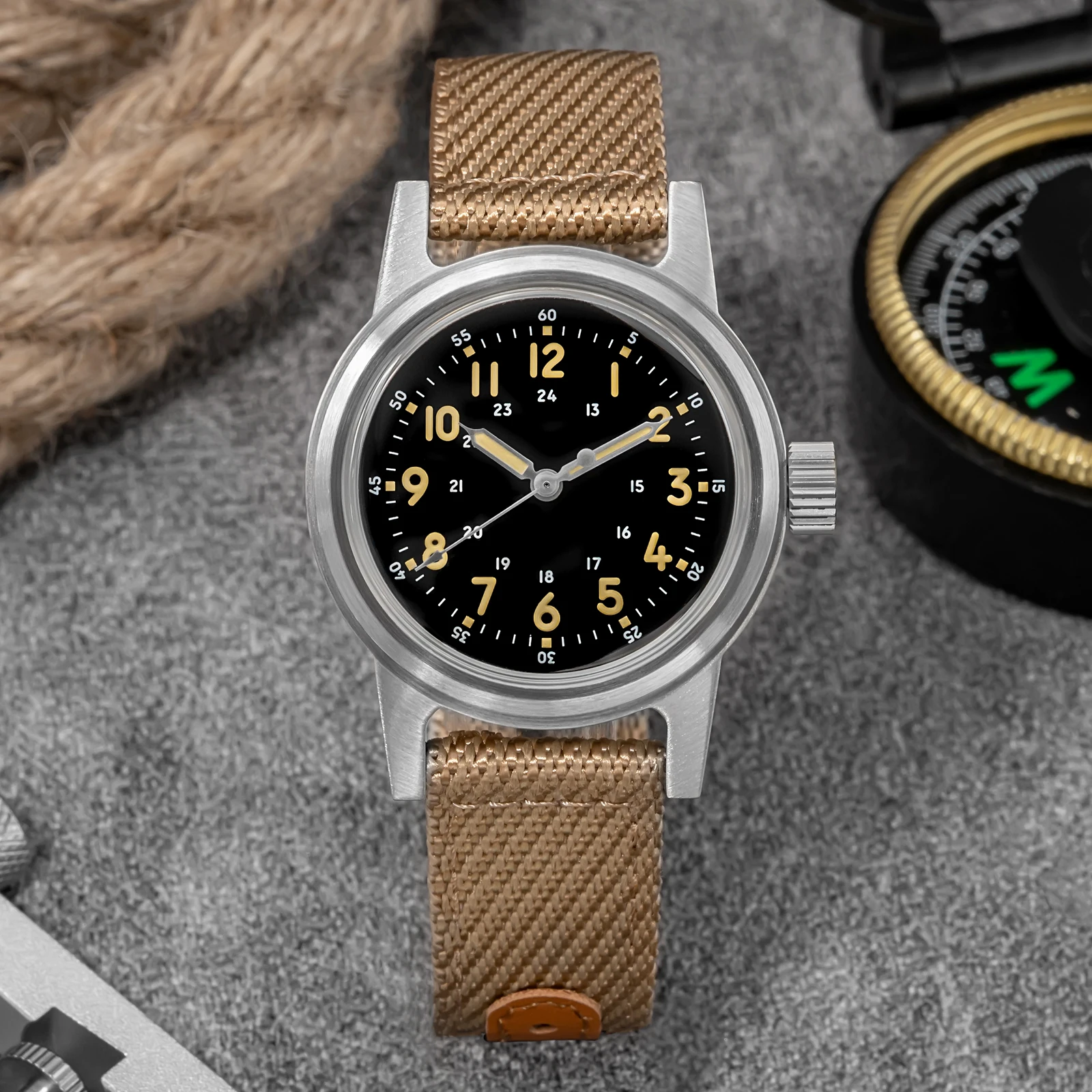 ADDIESDIVE Automatic Watch for Men NH35 Luxury Mechanical Watches Fashion Retro Military C3 Luminous 20Bar Waterproof Wristwatch