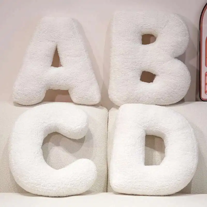 

Cozy English Letters Pillow Sofa Cushion Living Room Decor 26 Letter Stuffed Doll Toy Kids Pillow Teaching Words Game Kid Toy