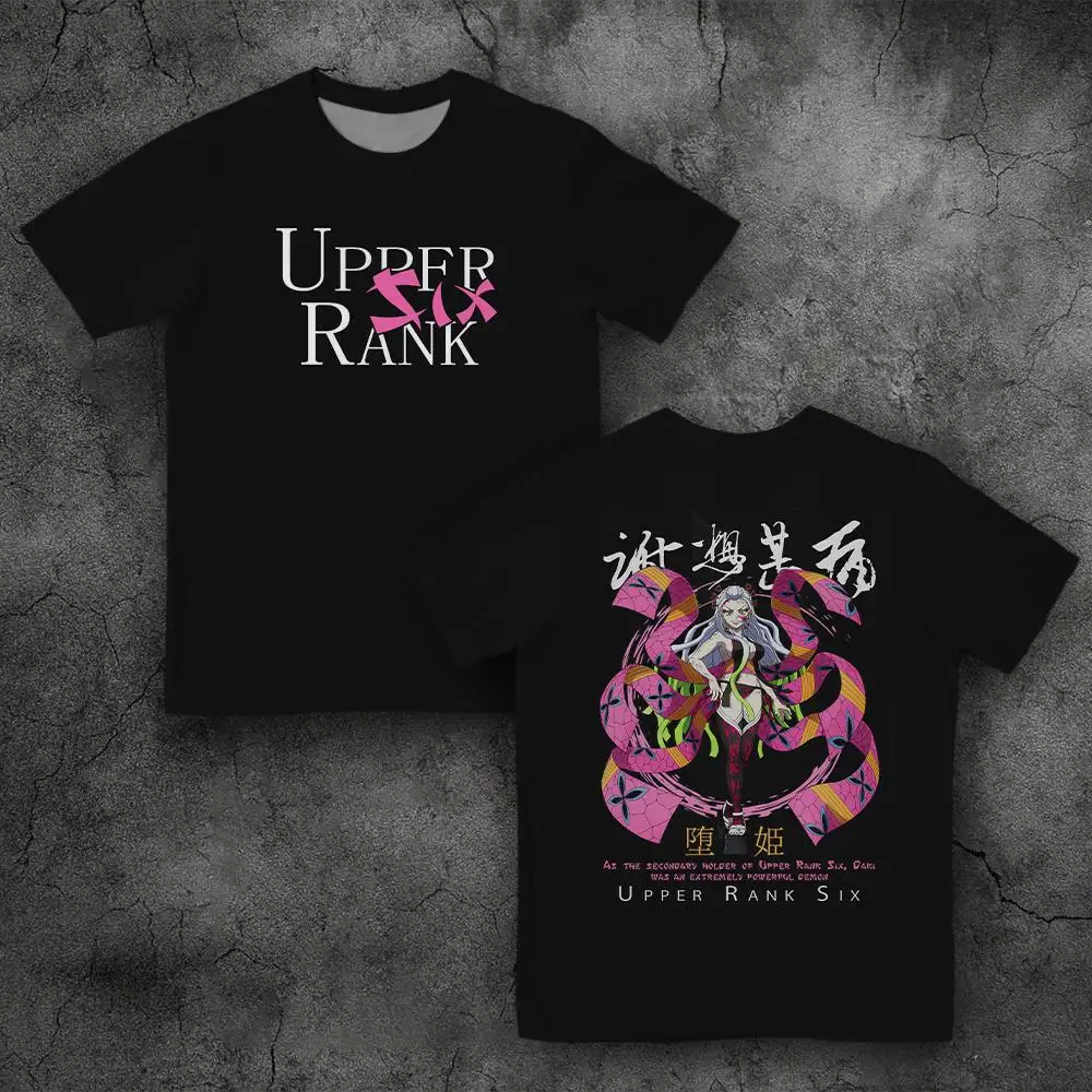 

Trendy Casual Men's T-Shirt Printed Pattern Short Sleeve "The Blade of Ghosts" Yuzhibo Tengen Animation Retro Men's and Women's