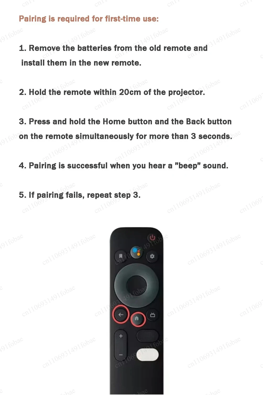 Lightweight handheld replacement controller, sturdy housing, easy connection for daily household cinema equipment