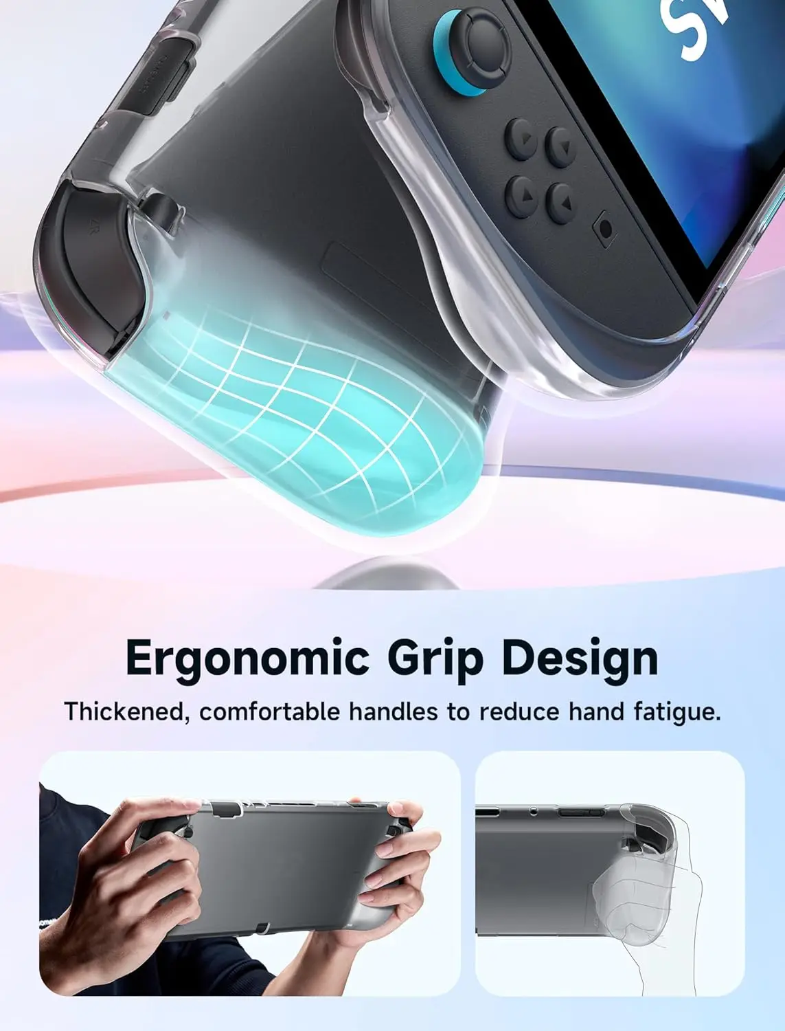 Protective Case for Nintendo Switch 2 (2025),Clear Switch 2 Case Grip Cover for Joy Con Shock-Absorbent & Anti-Scratch TPU Cases