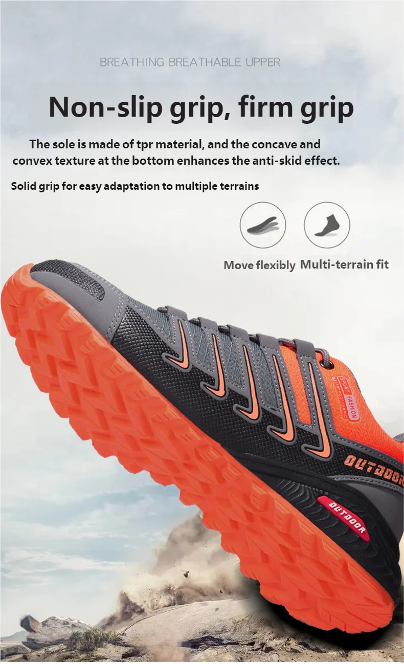 Wasserdichte Wanderschuhe Herren Gitter Mesh Atmungsaktive Outdoor Camping Schuhe Männer Trekking Wandern Jagd Taktische Fahrrad Turnschuhe – Detail 6