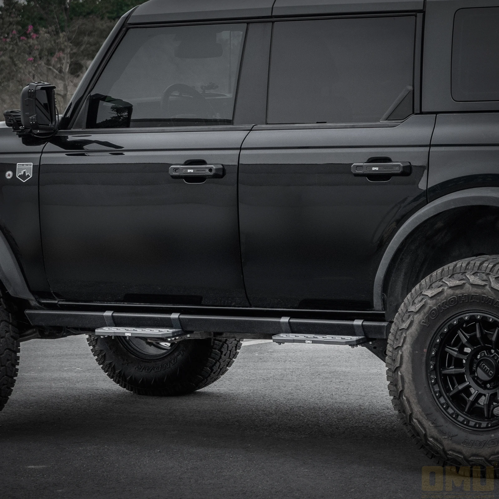 OMU Genesis Series Aluminum Running Board Side Step Anti-Slip Pedals Nerf Bars For Ford Bronco 2021-2025 4-Door Car Accessories