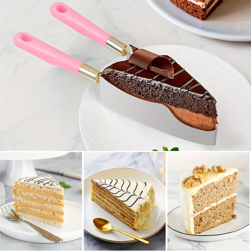 One Piece, Stainless Steel Cake Slicer - Creative Cake Slicer, Pastry Slicer, Pizza Pie Slicer - Convenient Kitchen Tool