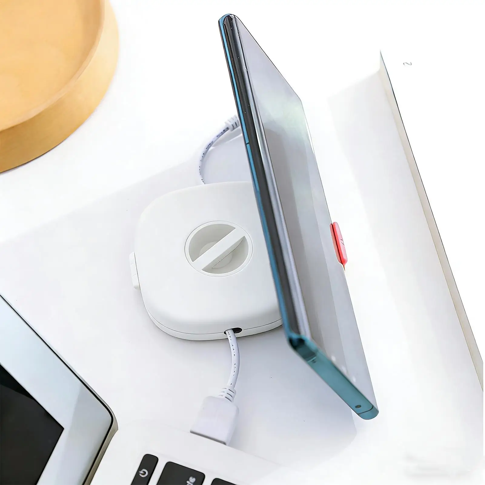 

Charging Cord Winder Cord Management Case Earphone Cable Winder Phone Stand For Travel School Living Room Bedroom Dorm Commuting