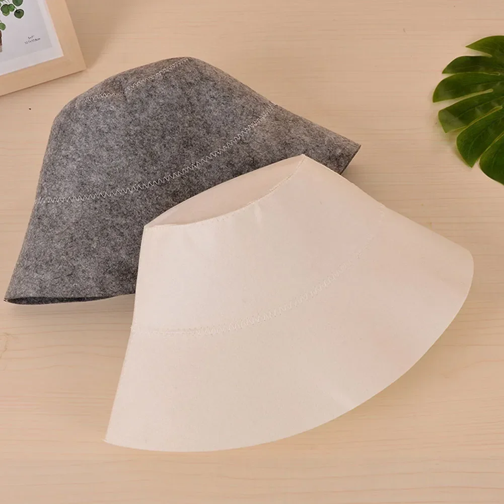 Anti Heat Sauna Hat Thicken Wool Felt Shower Cap Hair Turban Quickly Towel Drying Towel Hats Sauna Bathroom Accessories