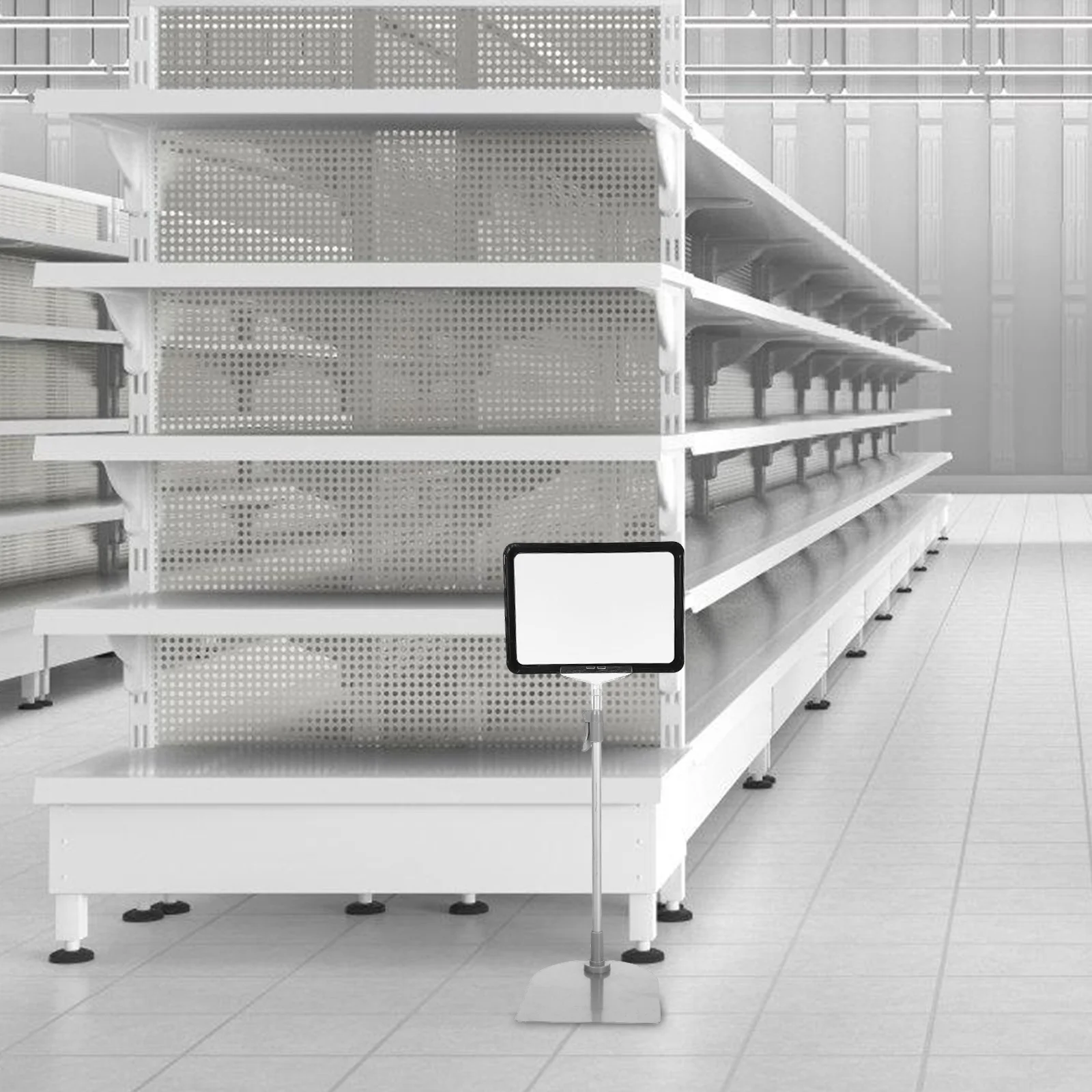 Price Display Stand Adjustable Merchandise Sign Holder For Supermarket Warehouse Label Menu Advertising Stable Base Poster