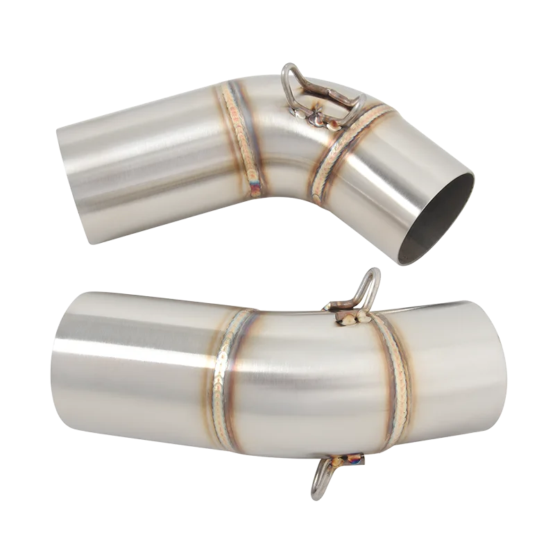 Motorcycle Left / Right Exhaust 51MM Escape Middle Link Pipe For Ducati Monster 659 696 695 795 1100 Hypermotard 796 2008 - 2014