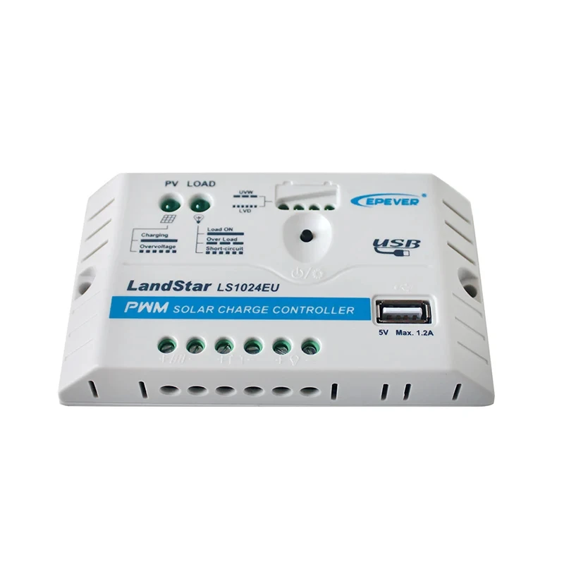LS1024EU 10A EPEVER Solar Charge Controller With USB Port 12V 24V Solar Panel Charger Regulator New PWM Controller