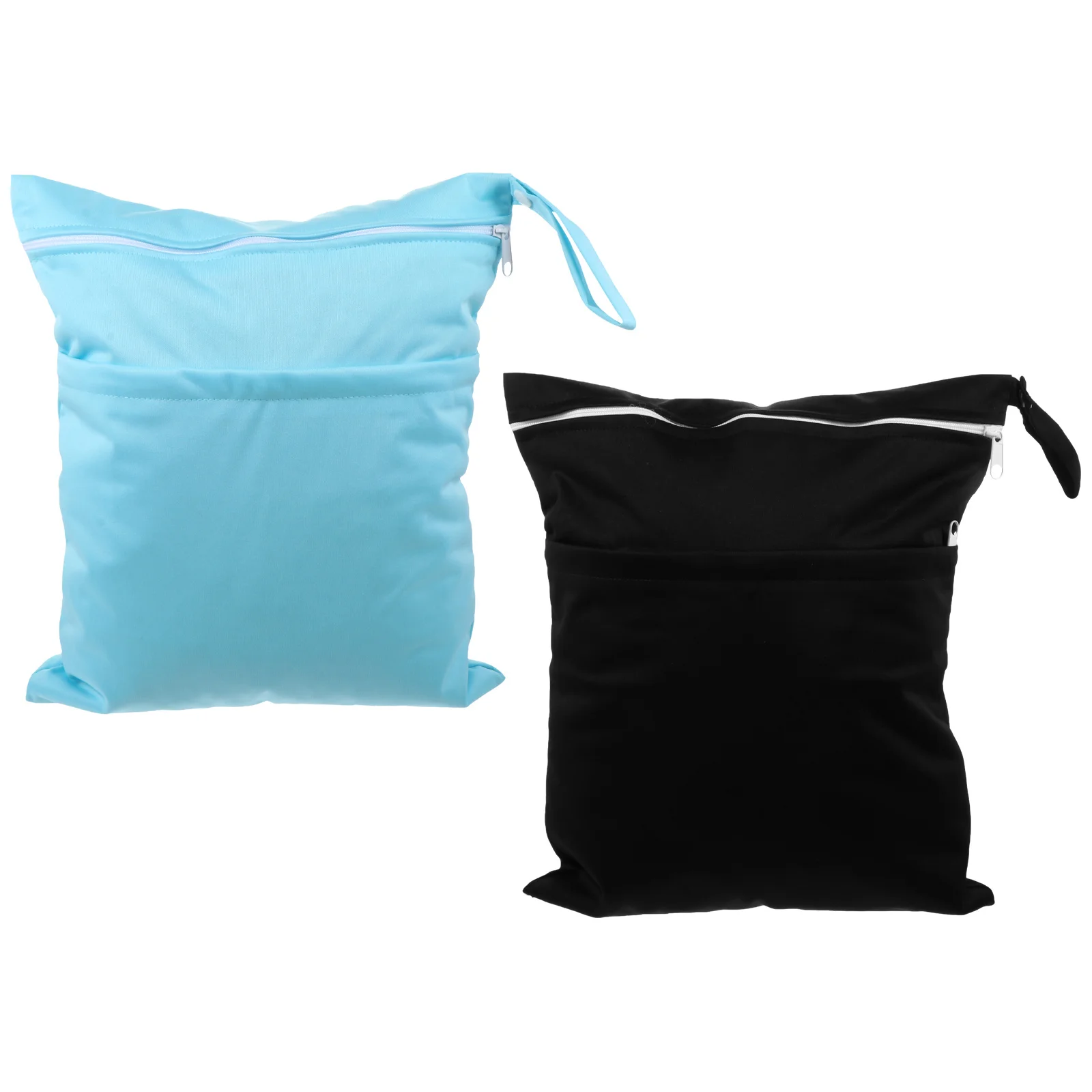 2 قطعة حقيبة تخزين حفاضات الطفل مقاوم للماء القماش حفاضات المنظم للحفاضات الرطبة الجافة المحمولة السفر الشاطئ اليوغا استخدام #1