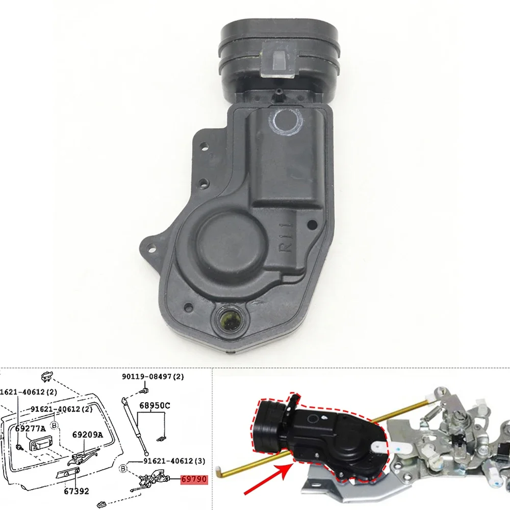 Car Left Right Door Lock Motor Central Control Latch Actuator For Toyota Land Cruiser LC100 4500 4700 For Lexus LX470 1998-2007