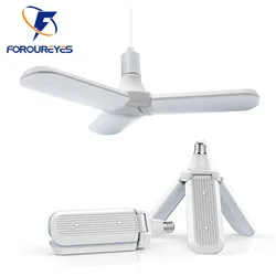 E27 LED Bulb 220V SMD2835 20W 30W 45W Foldable Fan Blade Angle Adjustable Lamp Home Energy Saving Lights