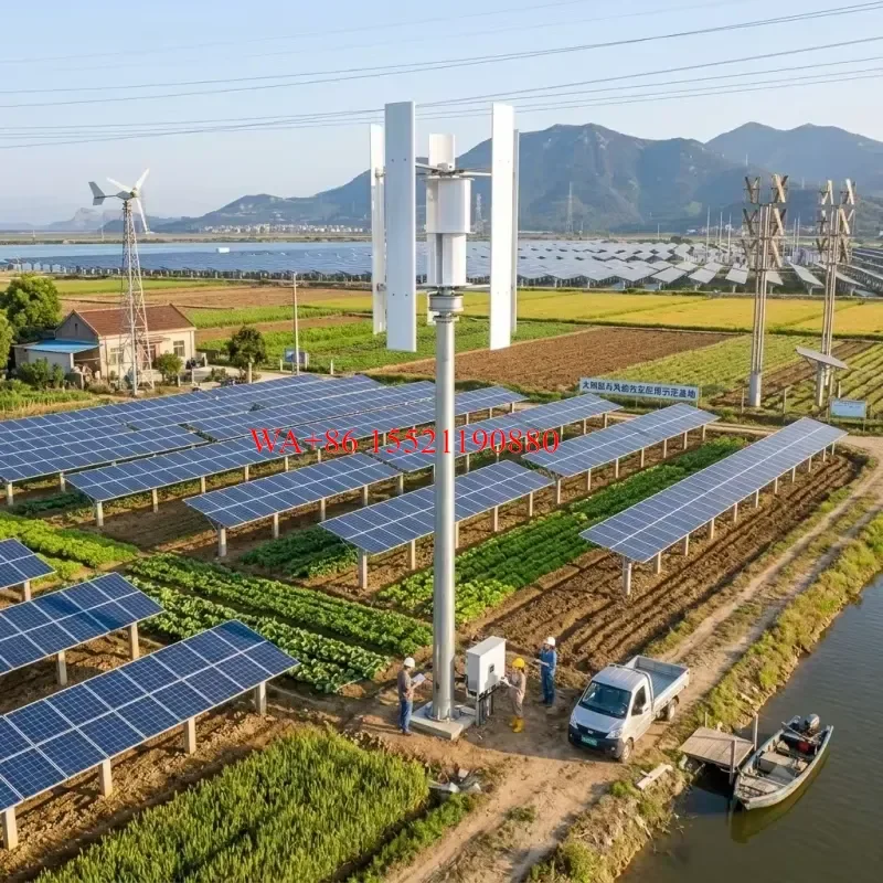 WMWMNU Low Start Wind Speed Vertical Wind Turbine Generator 100W 500W 1000W 2000W 5000W for House Farm Cabin Lighting
