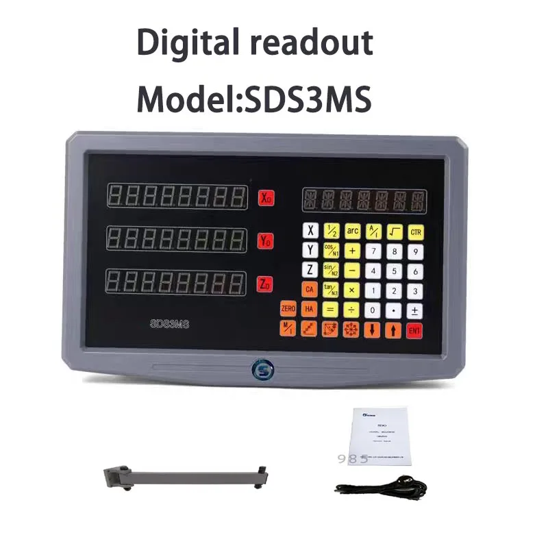 YHSINO 3 Axis SDS2-3MS Grating CNC Digital Readout Display DRO SDS3MS Lathe Milling Machine Counter
