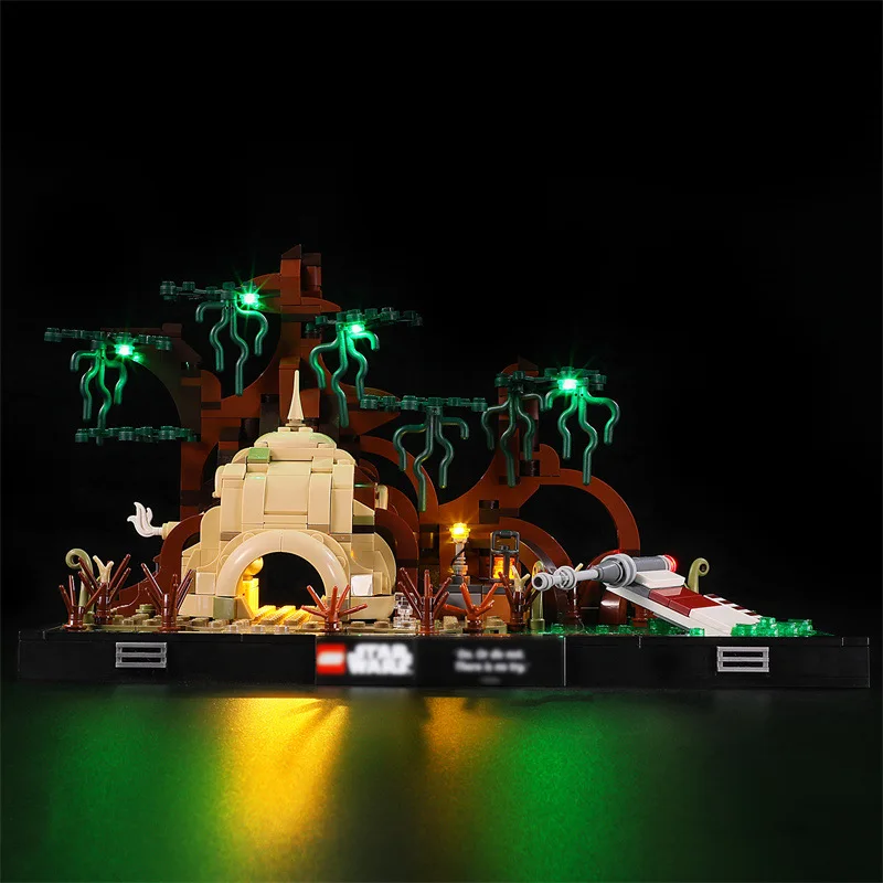 DIY LED Light Kit For LEGO 75330 Dagobah Jedi Training Diorama   (Only LED Light,Without Blocks Model)