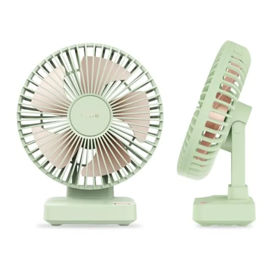 

Desk Fan, Small But Powerful, 10000mAh Personal Portable 3 Speeds, 29H Max Cooling Time, Adjustable Mini Table Desktop fan for