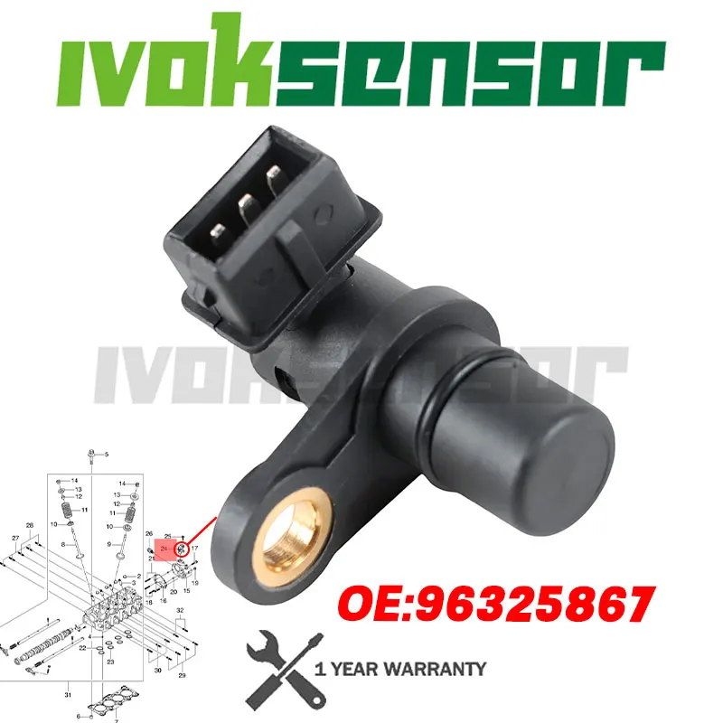 1/10PCS Crankshaft Position Sensor 96325867 5497522 89933124 5WY3168A For Chevrolet Spark N300 N200 Matiz 0.8 1.0 1.2