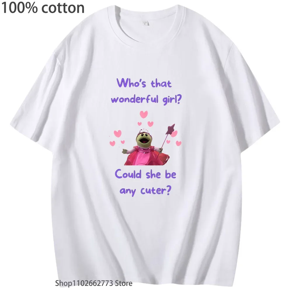 Urocza koszulka Nanalan, koszulki \"Kto to cudowna dziewczyna\", czy może być jeszcze urocza, męskie topy, 100% bawełna, ubrania anime, damskie, codzienne.