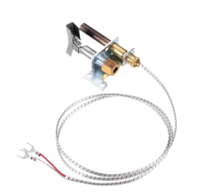 Pilot Burner And 750 Millivolt Thermopile Assembly Own 36-Inch Leads Aluminium Glass Fiber Wire For Furnace Controls Replacement